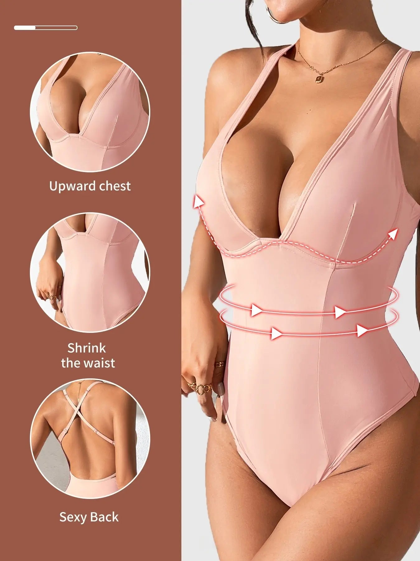 Body Reductor y Levanta Glúteos para Mujer